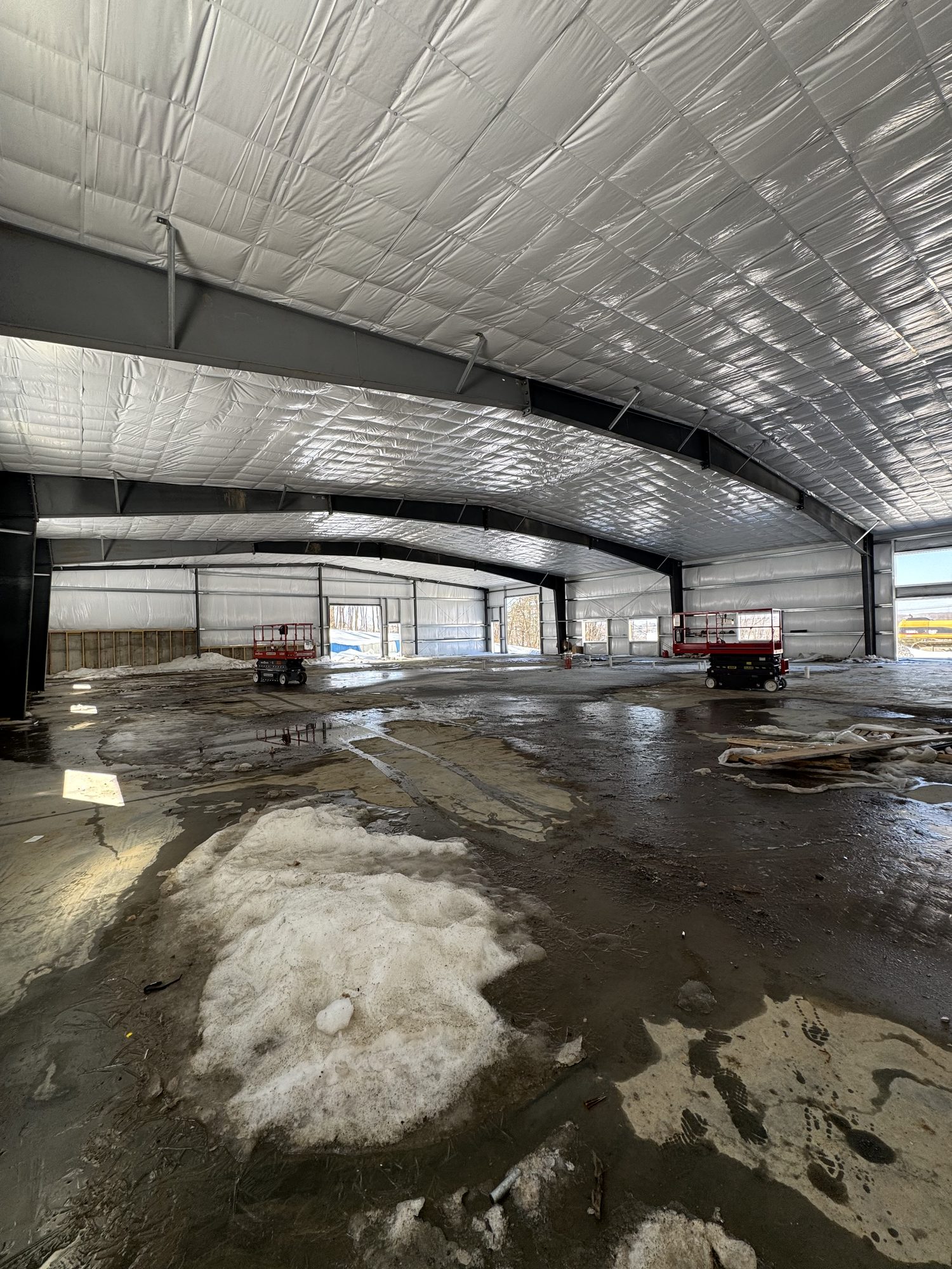 The raw new floor before fit-out in Milford